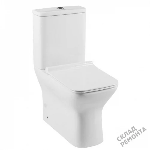 Фото Унитаз напольный Aquanet Cube-C 210759 безободковый купить в Самаре: цена, описание, фото. Интернет-магазин 5