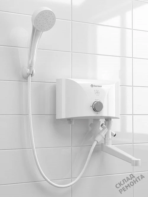 Фото Водонагреватель проточный Thermex Vetro 5500 combi л. – купить в Самаре: цена, описание, фото. Интернет-магазин 1