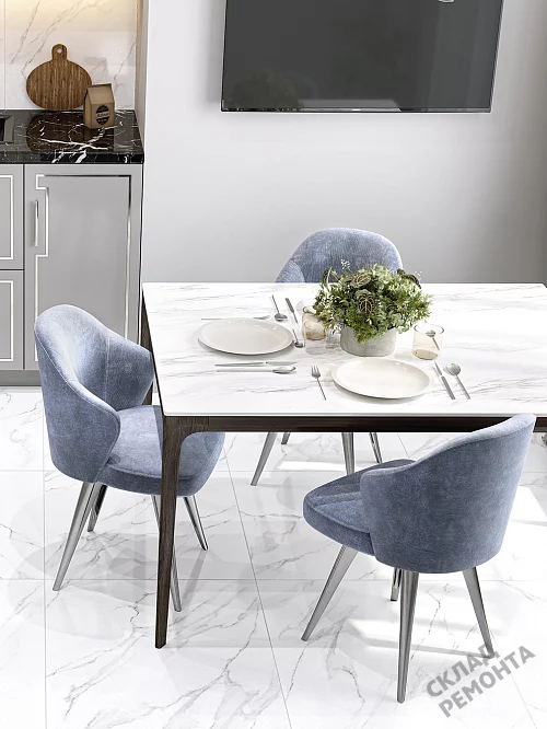 Фото Керамогранит лаппатированный Alma Ceramica Невада GFU6060NVD07L белый 600*600*9 – купить в Самаре: цена, описание, фото. Интернет-магазин 1