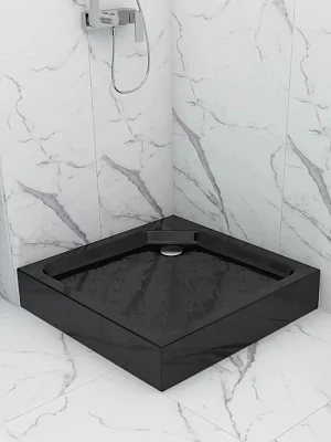 Поддон душевой Метакам Universal Black N 10 акрил квадратный 80*80 черный