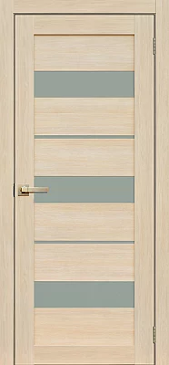 Дверь FlyDoors Ла Стелла 200 ясень латте, экошпон, матовое стекло