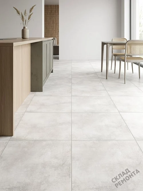 Фото Керамогранит матовый Alma Ceramica Тотем GFU6060TTM00R белый 600*600*9 – купить в Самаре: цена, описание, фото. Интернет-магазин 1