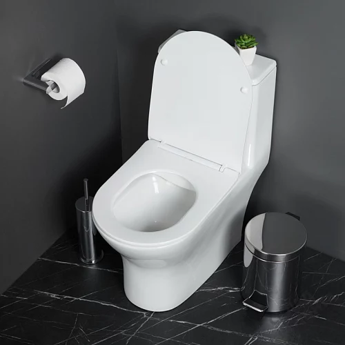 Фото Унитаз моноблок BelBagno Lounge BB8618CPR-MN/SC безободковый купить в Самаре: цена, описание, фото. Интернет-магазин 2