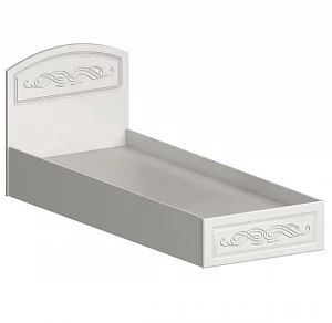 Кровать односпальная Интерьер-центр Венеция КР-80 белый/жемчуг