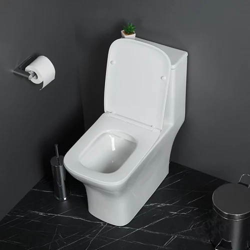 Фото Унитаз моноблок BelBagno Neon BB8617CPR-MN/SC безободковый купить в Самаре: цена, описание, фото. Интернет-магазин 2