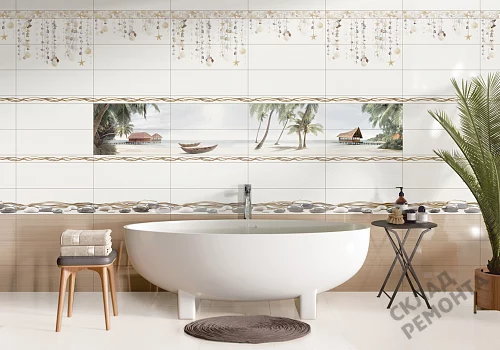 Фото Вставка Alma Ceramica Айленд DWA11ALD024 разноцветный 200*600 – купить в Самаре: цена, описание, фото. Интернет-магазин 4