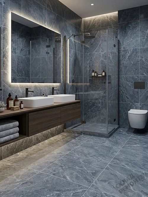 Фото Керамогранит матовый Diamond Ceramics Z66N26 серый 600*600*9,5 – купить в Самаре: цена, описание, фото. Интернет-магазин 1