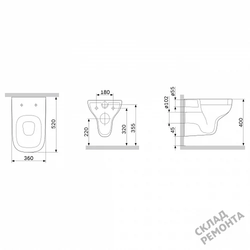 Фото Унитаз подвесной Am.Pm Spirit V2.0 C701700WH безободковый купить в Самаре: цена, описание, фото. Интернет-магазин 4
