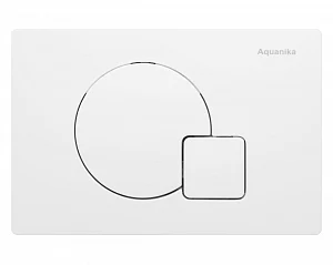 Кнопка Акваника Basic Q-type 01.02.48 пластик белый