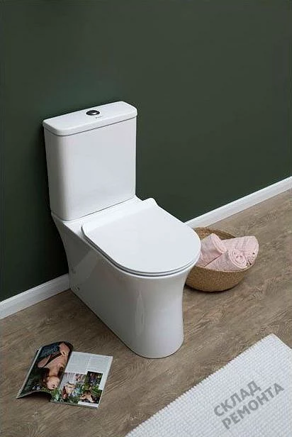 Фото Унитаз напольный Aquanet Roll-C 210764 безободковый купить в Самаре: цена, описание, фото. Интернет-магазин 3