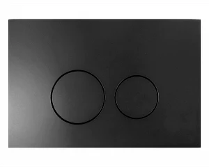 Кнопка Акваника Basic R-type 01.02.52 пластик черный матовый