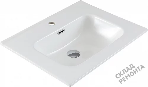 Фото Раковина на тумбу Aquanet Flat 60 (254363), 61 см купить в Самаре: цена, описание, фото. Интернет-магазин 3