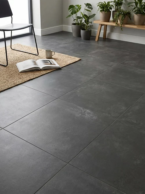Фото Керамогранит матовый Alma Ceramica Тотем GFU6060TTM20R черный 600*600*9 – купить в Самаре: цена, описание, фото. Интернет-магазин 1