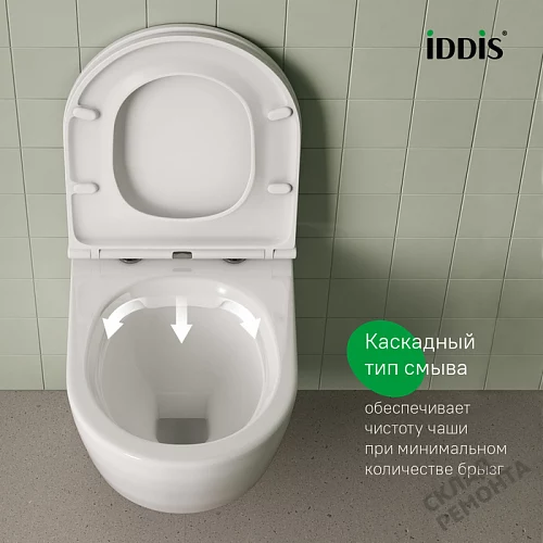 Фото Унитаз подвесной Iddis Бланко BLARNSEi25 безободковый купить в Самаре: цена, описание, фото. Интернет-магазин 4