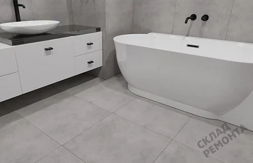 Фото Керамогранит матовый Steppe Ceramics Silent Grey серый 600*600*9,5 – купить в Самаре: цена, описание, фото. Интернет-магазин 5
